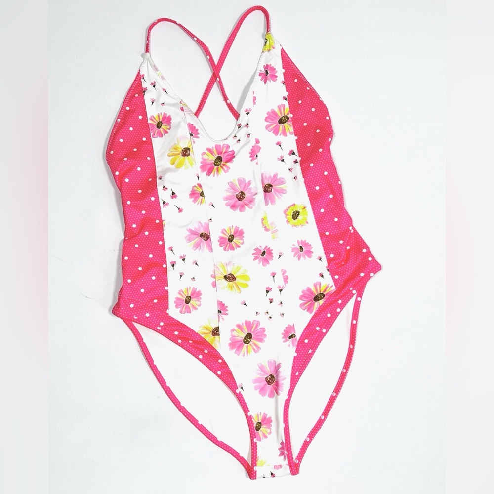 Loveshackfancy Womans Swimsuit Solid One Piece Fl… - image 1